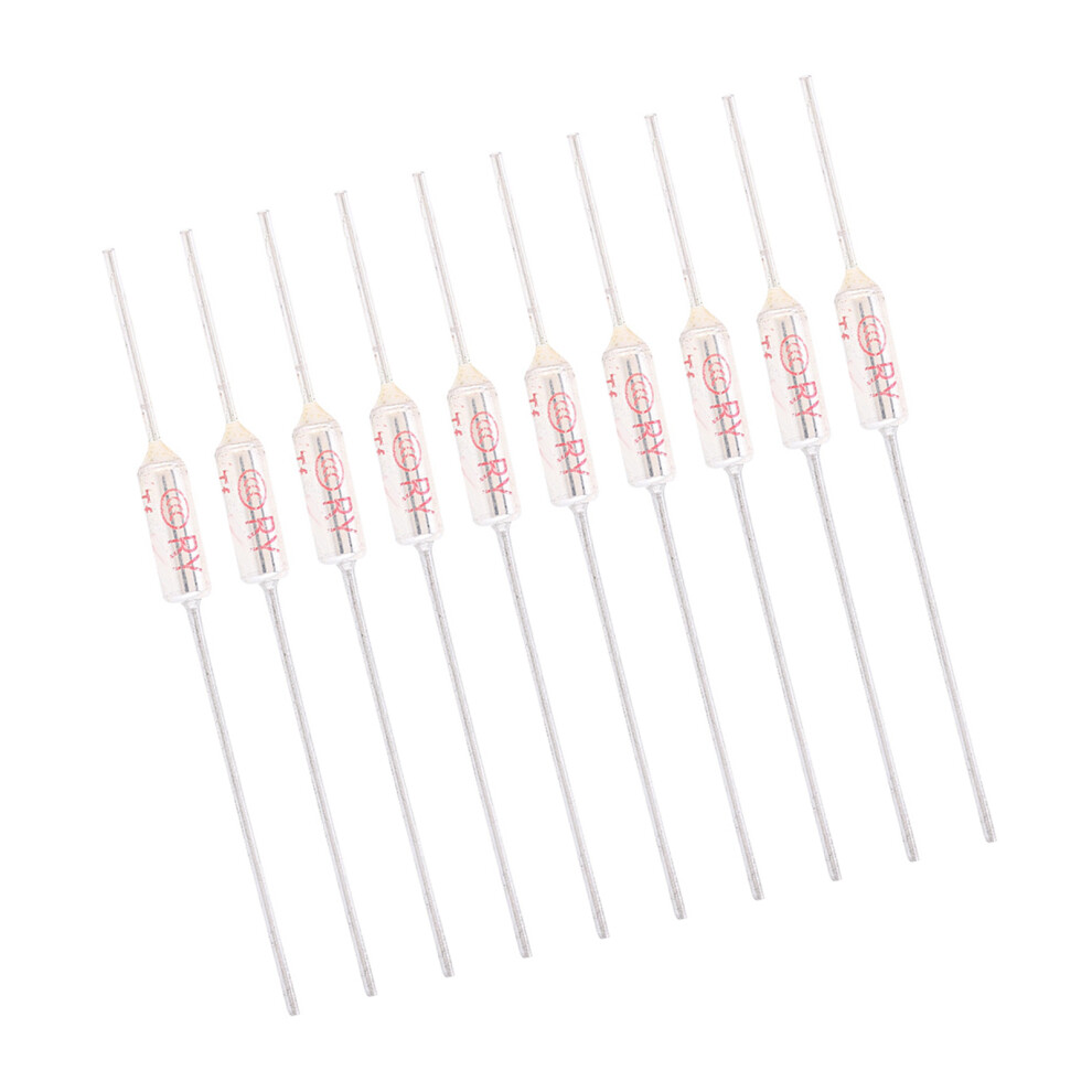 10Pcs Metal Shell Thermal Fuse 250Vac 10A Cutoff Tf 72-250C 6931341385782