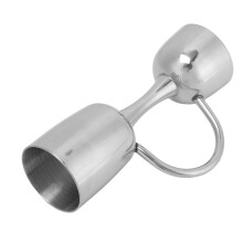 Jigger aus Edelstahl, Doppelkopf, 4,7 oz, 121x40mm