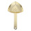 Colador de cóctel triangular chapado en oro 98 g 16