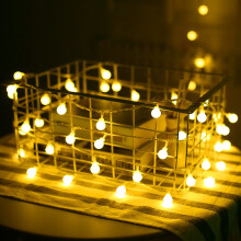 Ball USB-Lichterkette 3,0 m 20 LEDs Warmweiß