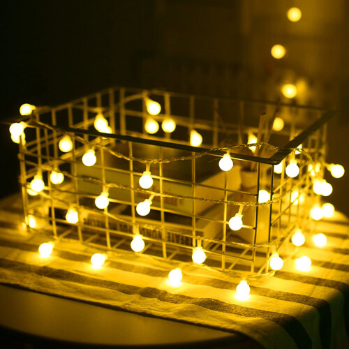 Ball USB-Lichterkette 3,0 m 20 LEDs Warmweiß