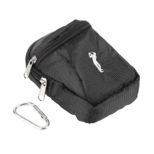 Tragbare Golfball Mini-Tasche Nylon Kleine Golf-Gürteltasche für Golfer Outdoor-Sport Schwarz