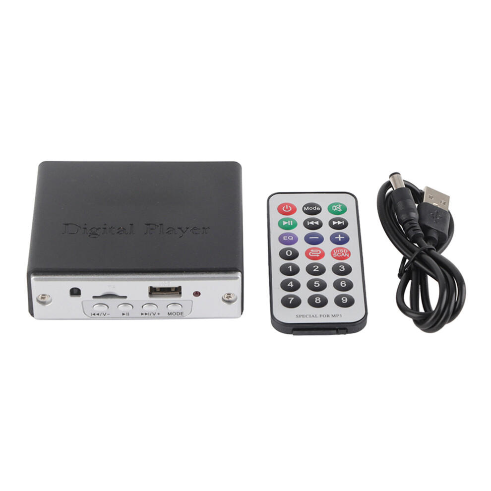 Hi Fi Audio Power Amplifier Mp3 Decoding Player Black 9121376695612