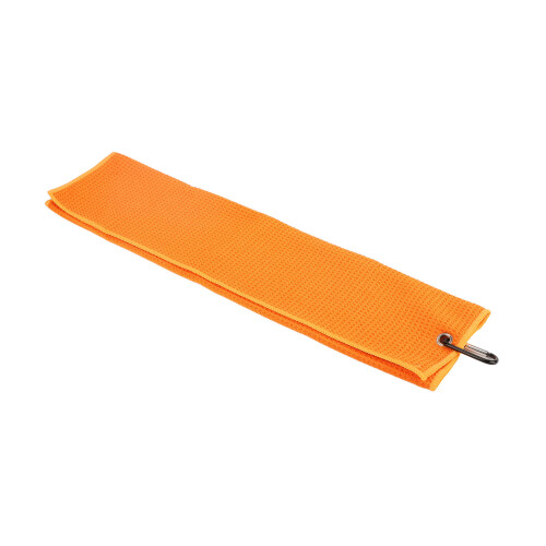 Toalla de microfibra para golf naranja 51x14cm 109g 1