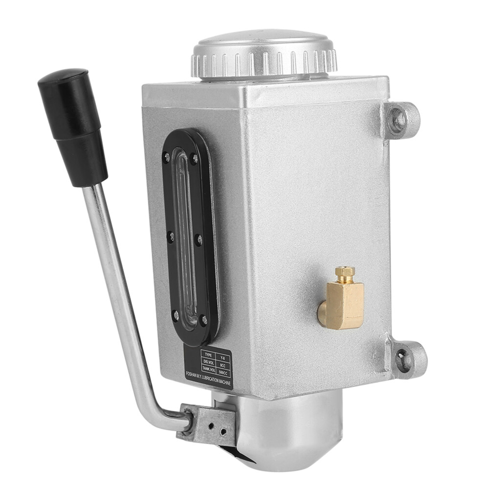 1Pc Cnc Manual Oil Pump 500Cc Hand Lubrication With Double 4Mm Outlet Port 8791341388255