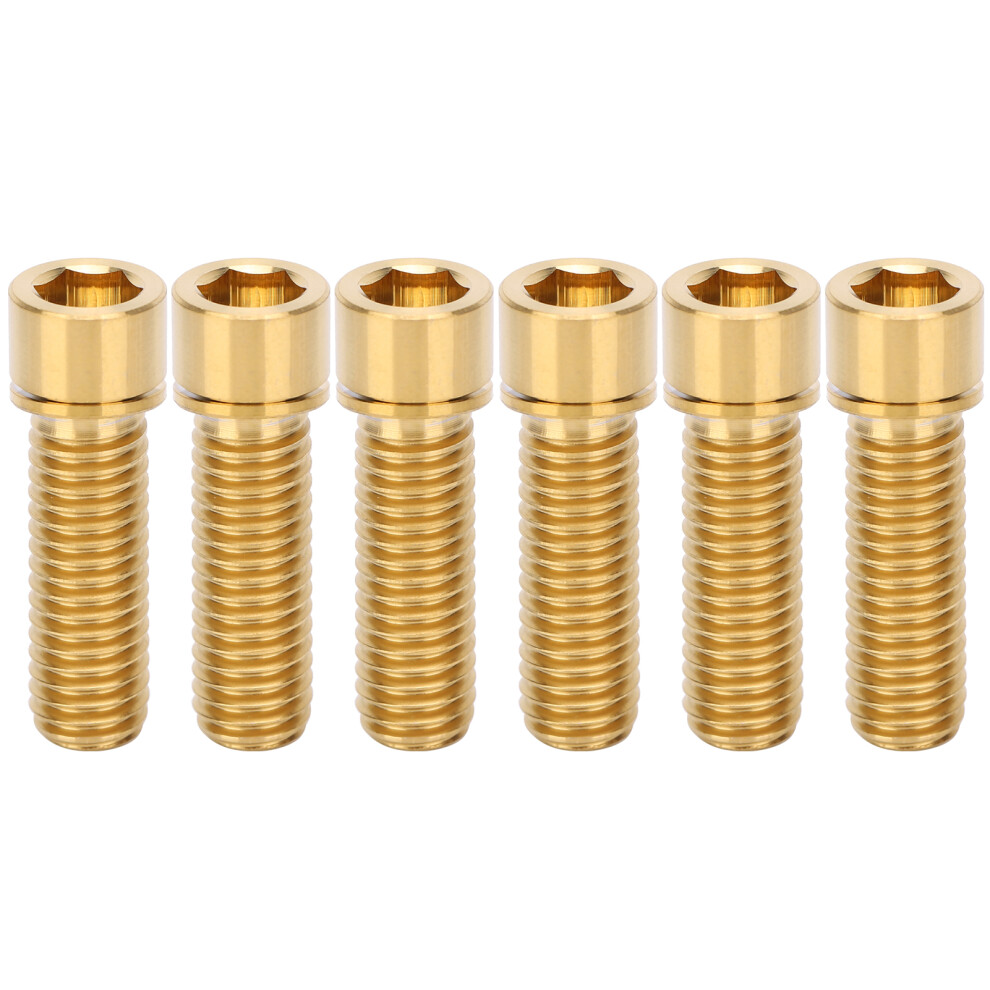6Pcs M8x25mm Headset Stem Screw Handlebar Bolt 9121376695896
