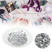 Silver Star Sequins 50G for Embellishing Clothes & Party Accessories