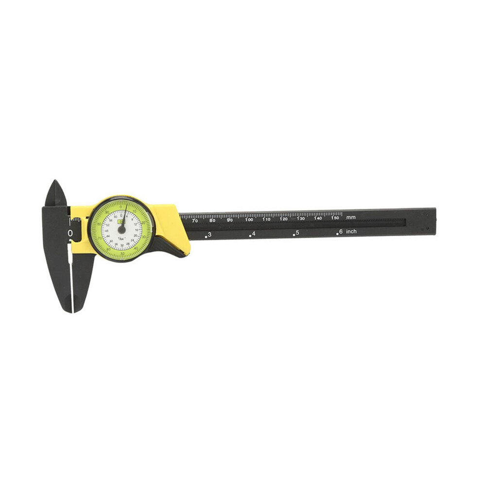 0-150Mm Yellow Plastic Dial Vernier Caliper Gauge Â Accurate Measurement Tool 5011341393374