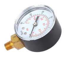50mm Vacuum Gauge -1-0Bar -30-0inHg 1/8 BSPT Bottom Connect for Air Water Oil