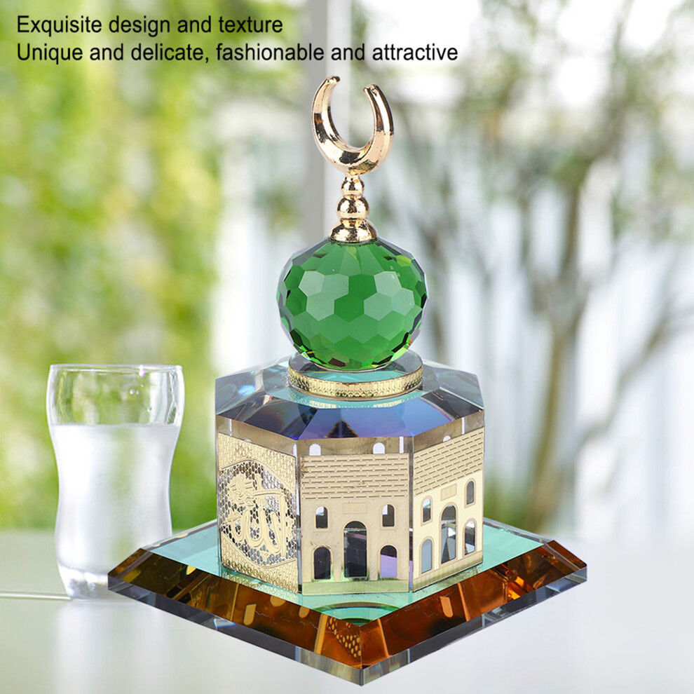 Islamic Al-Aqsa Mosque Crystal Model 7x7x10cm Home Decoration-image-OPC-PJMMWFT-NEW