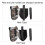 Multifunctional Foldable Camping Shovel with Storage Bag Outdoor Emergency Tool 8