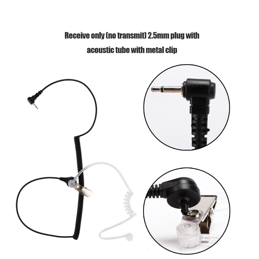 2.5Mm Air Tube Earpiece Listen Only Headset For Walkie Talkie Radio 8011341396822