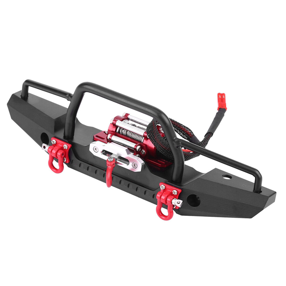 Durable Aluminum Front Bumper With Winch For Trx-4 Rc Car Crawler 8241341398445