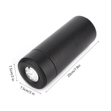 Mini tragbarer Humidor, 6 Stück, 7,5 7,5 20 cm, Schwarz