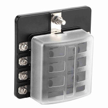 8-Fach-Sicherungshalter mit LED, Schraub-/Mutternklemmen, wasserdicht, Auto und Boot