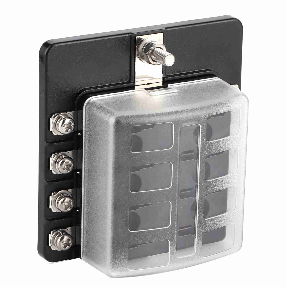 8-Way Terminal Fuse Box With Led Indicator For Cars & Boats 10A-30A Fuses 6901341401959