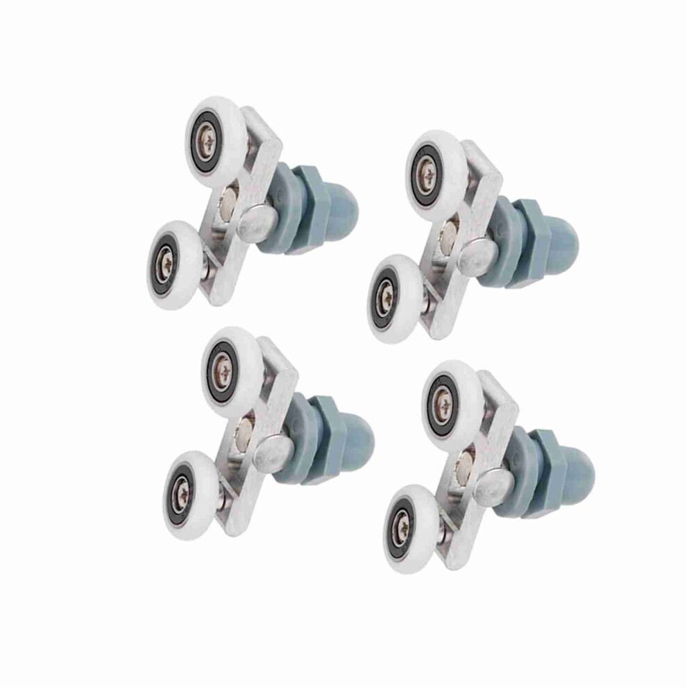 4Pcs 25Mm Double Roller Wheels For Smooth Sliding Glass Door Track 9381341401895