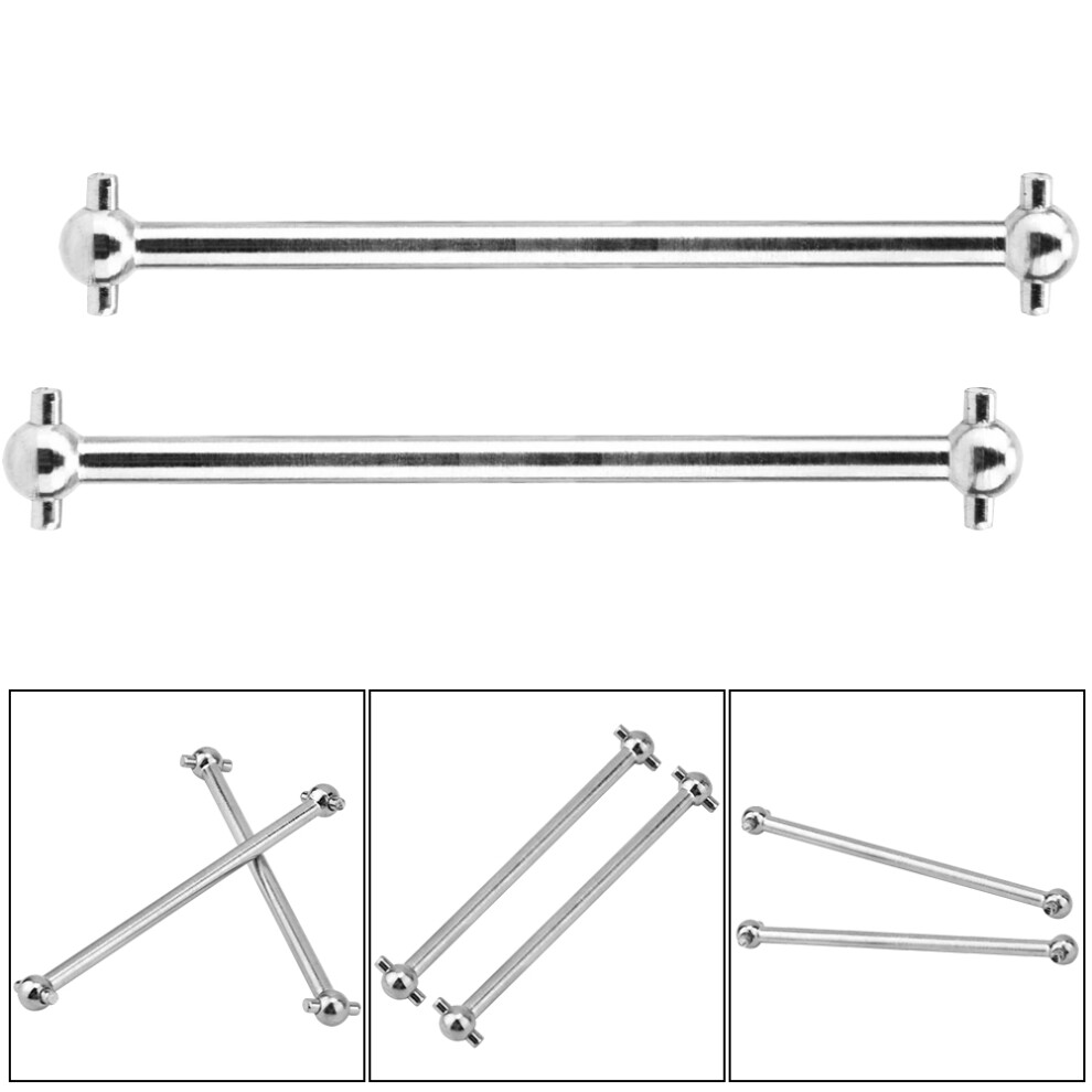 2Pcs Metal Dog Bone Drive Shaft For 1/16 Rc Truggy Buggy Short Course 1/16 4931341402252
