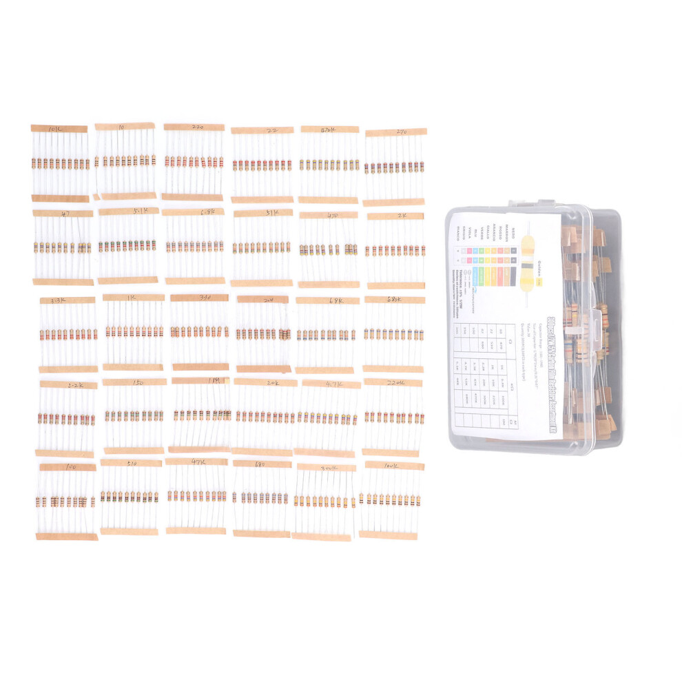 300Pcs Carbon Film Resistors Assortment 1/2W 5% 9121376698231