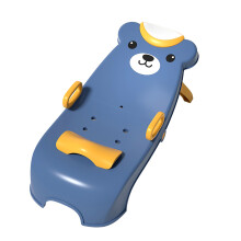Kids Foldable Hair Washing Chair with Stretchable Headrest, Blue