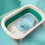 Blue Baby Bath Seat with Round Corners & Triangular Structure for Stable Support 8