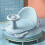 Blue Baby Bath Seat with Round Corners & Triangular Structure for Stable Support 4