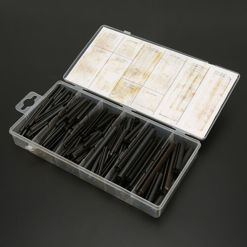 450pcs Steel Split Spring Dowel Tension Roll Hollow Pin Assortment Kit 2