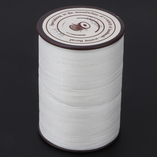 Craft Leather Wax Thread 0.45mm 160m Roll White for Sewing & Knitting Projects 2