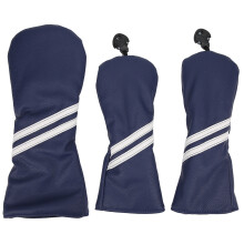 Golf Wood Headcover Cover Set Stripes Cue
