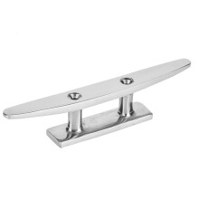 Marine Mirror Polish Stainless Steel Base Cleat 5in for Boat Rope