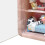 Doll House Cabinet Display Box 2 Layer Pink ABS 130g Storage 5