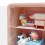 Doll House Cabinet Display Box 2 Layer Pink ABS 130g Storage 4