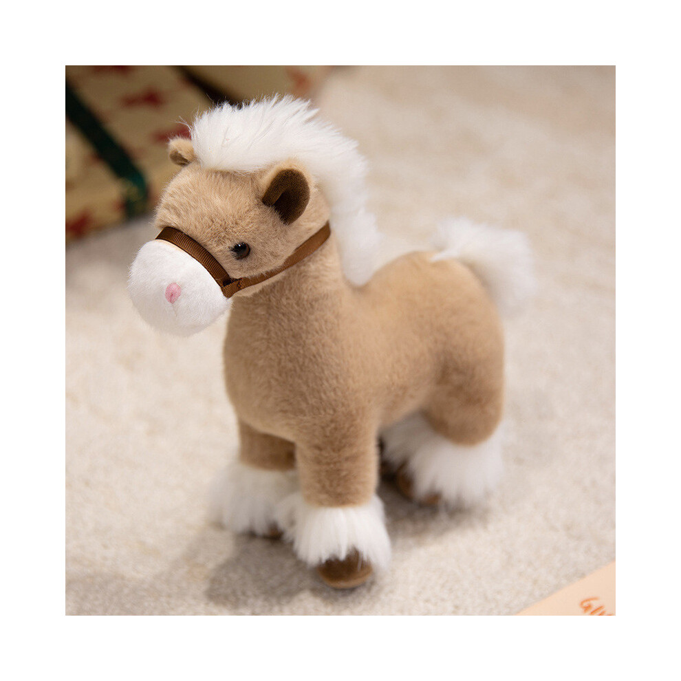 (Light Brown)Juguete De Peluche De Caballo De Dibujos Animados MuñEca De Peluche DecoracióN De Dormitorio Lindo Regalo Para NiñOs-image
