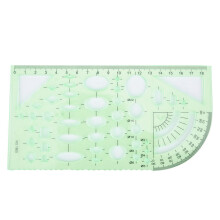 DIY Architecture Drawing Kit with Multifunctional Rulers Hollow Design #3