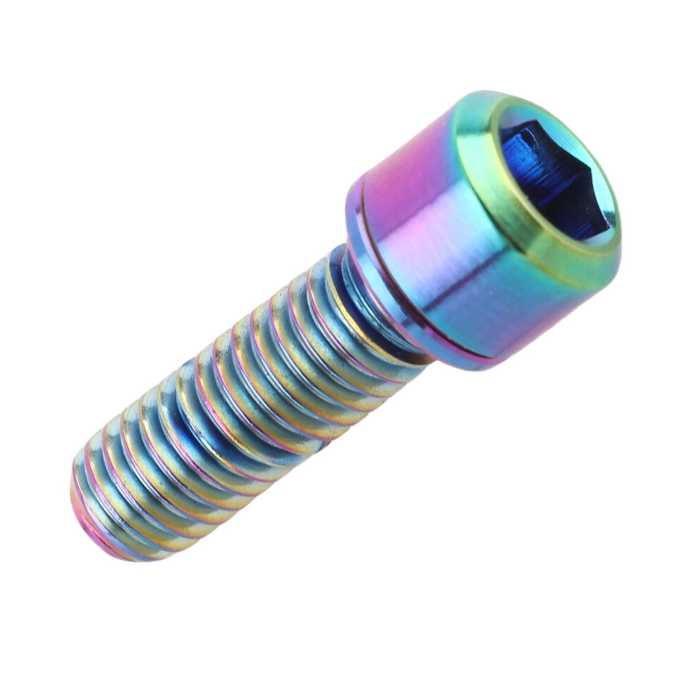 Durable M6x16 Titanium Alloy Tapered Bolt Screw With Washer - Colorful 5001341405689