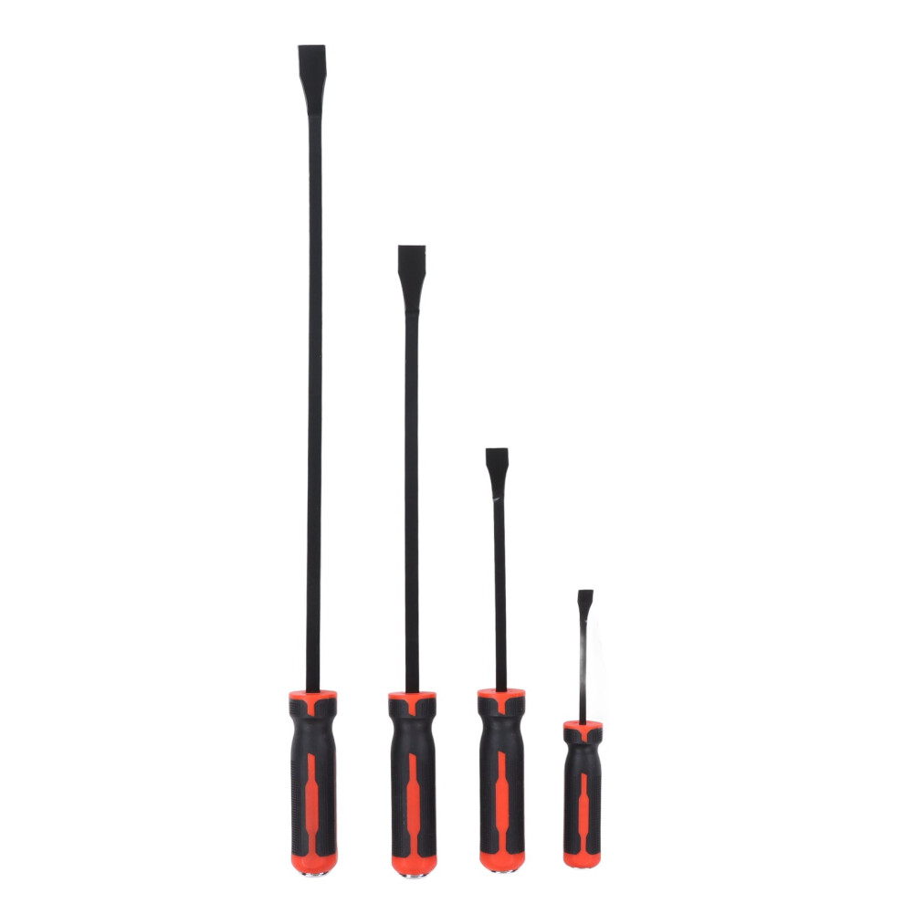 4Pcs Angled Tip Pry Bar Set 8in 12in 18in 24in