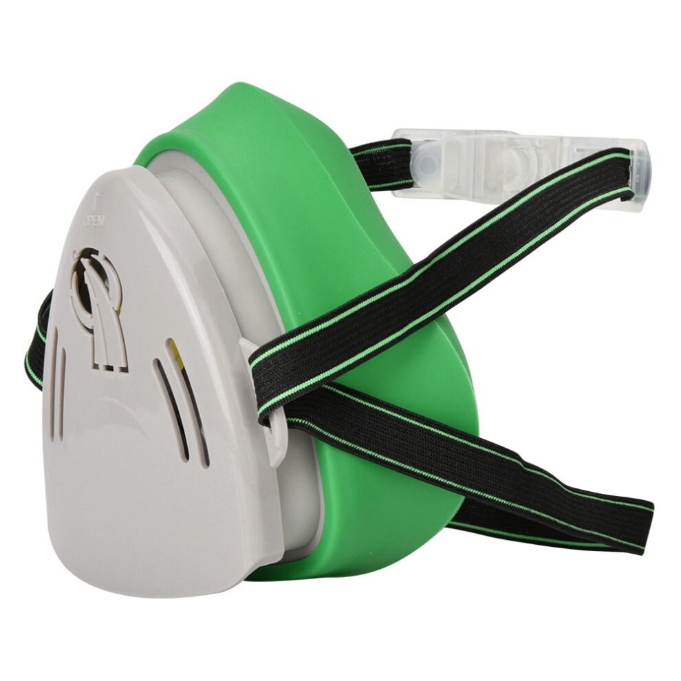 Reusable Dust & Paint Respirator Mask With Large Exhaust Valve, Rubber, 95% Filter 9391341408909