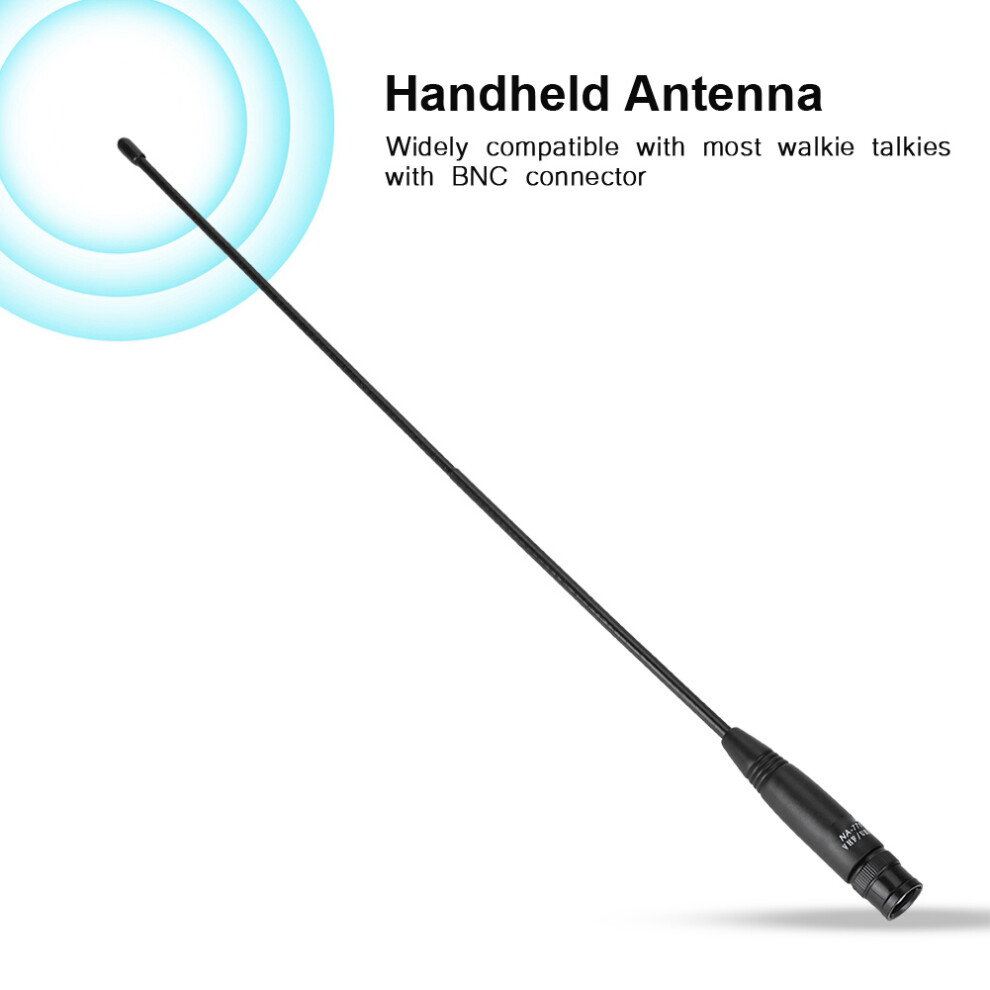 38Cm Dual Band Bnc Handheld Antenna For Walkie Talkies 144/430Mhz 3301341409697