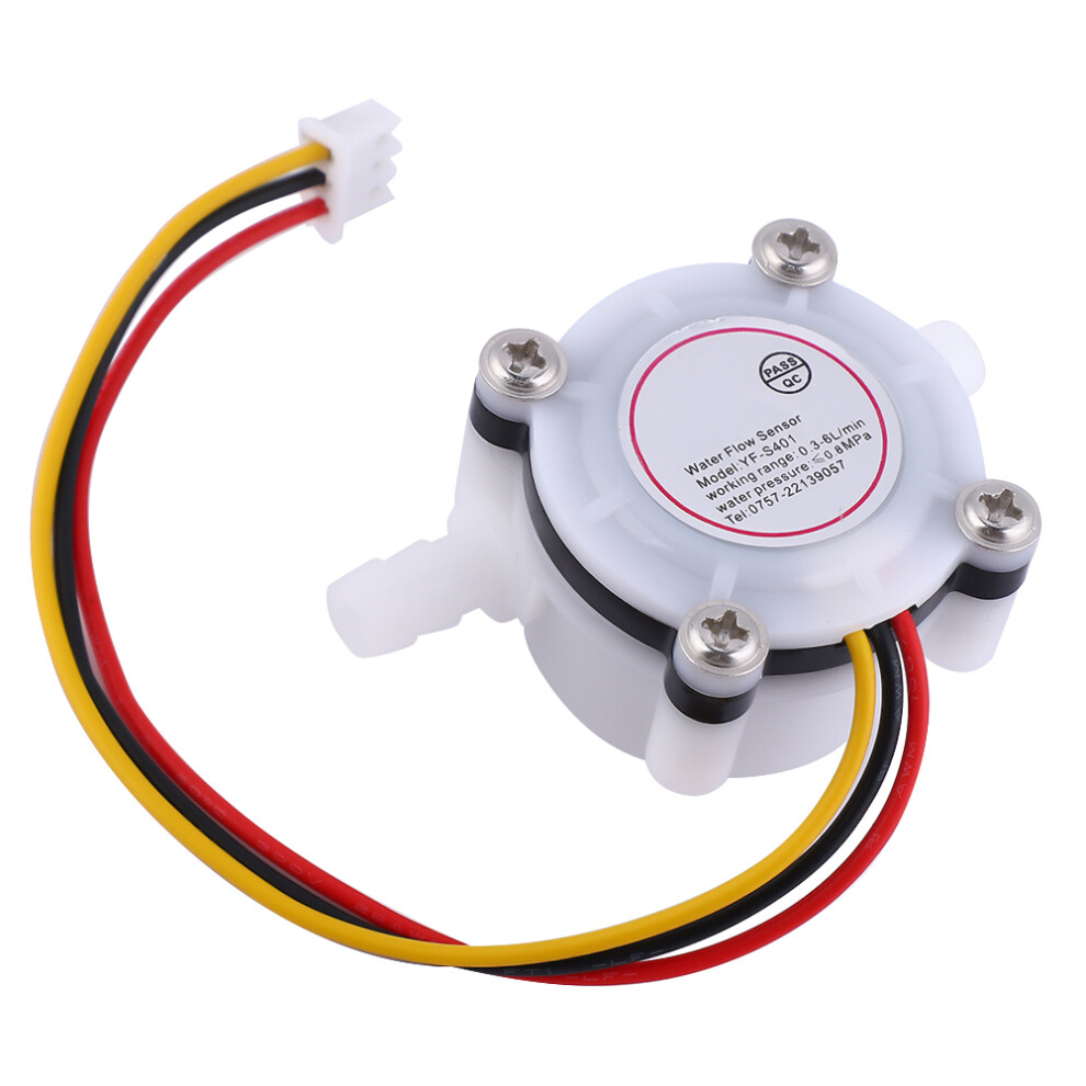 Water Hall Flow Sensor With Barb Joint Compact Flowmeter For Liquid Monitoring 8061341415757