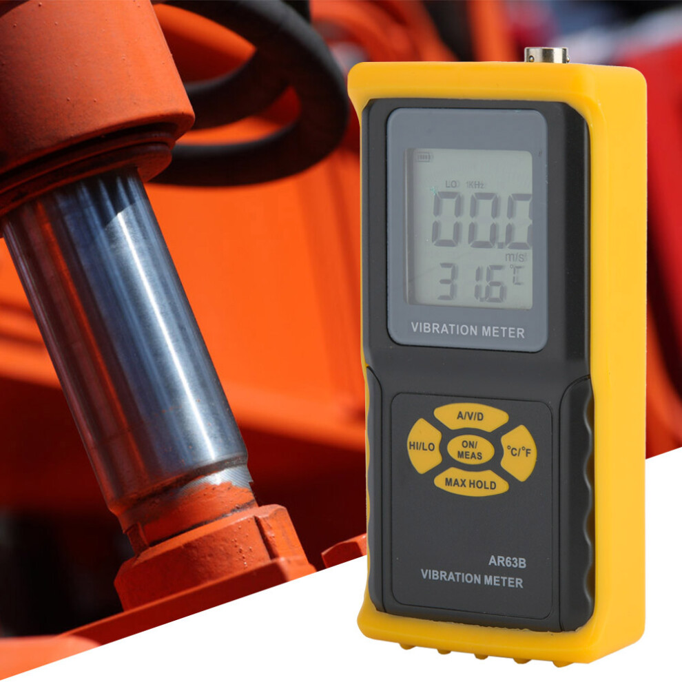 Precision Digital Vibration Meter Ar63b Handheld Analyzer For Machinery 4401341416547
