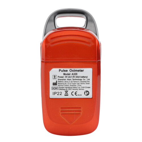 A320 Fingertip-Pulsoximeter orange 74x37x38mm 2