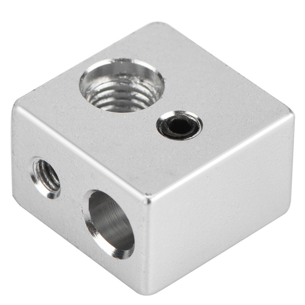 20X20x13mm Aluminum Mk10 Extruder Hotend Heater Block M7 Thread For 3D Printer 7601341416197
