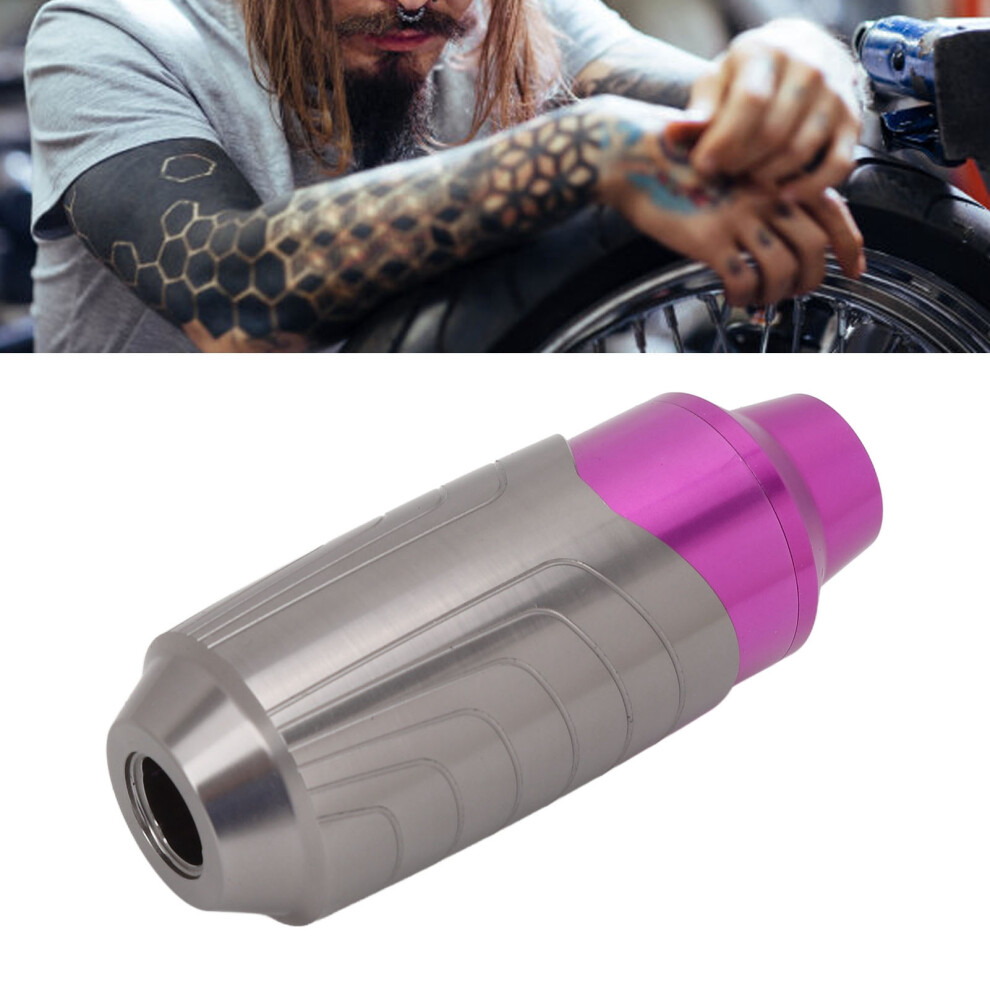 Tattoo-Stiftmaschine Aluminiumlegierung TäTowierstift-Set Cartridge Tattoo-Maschine Mit Rca-Kabel Grau Lila-image