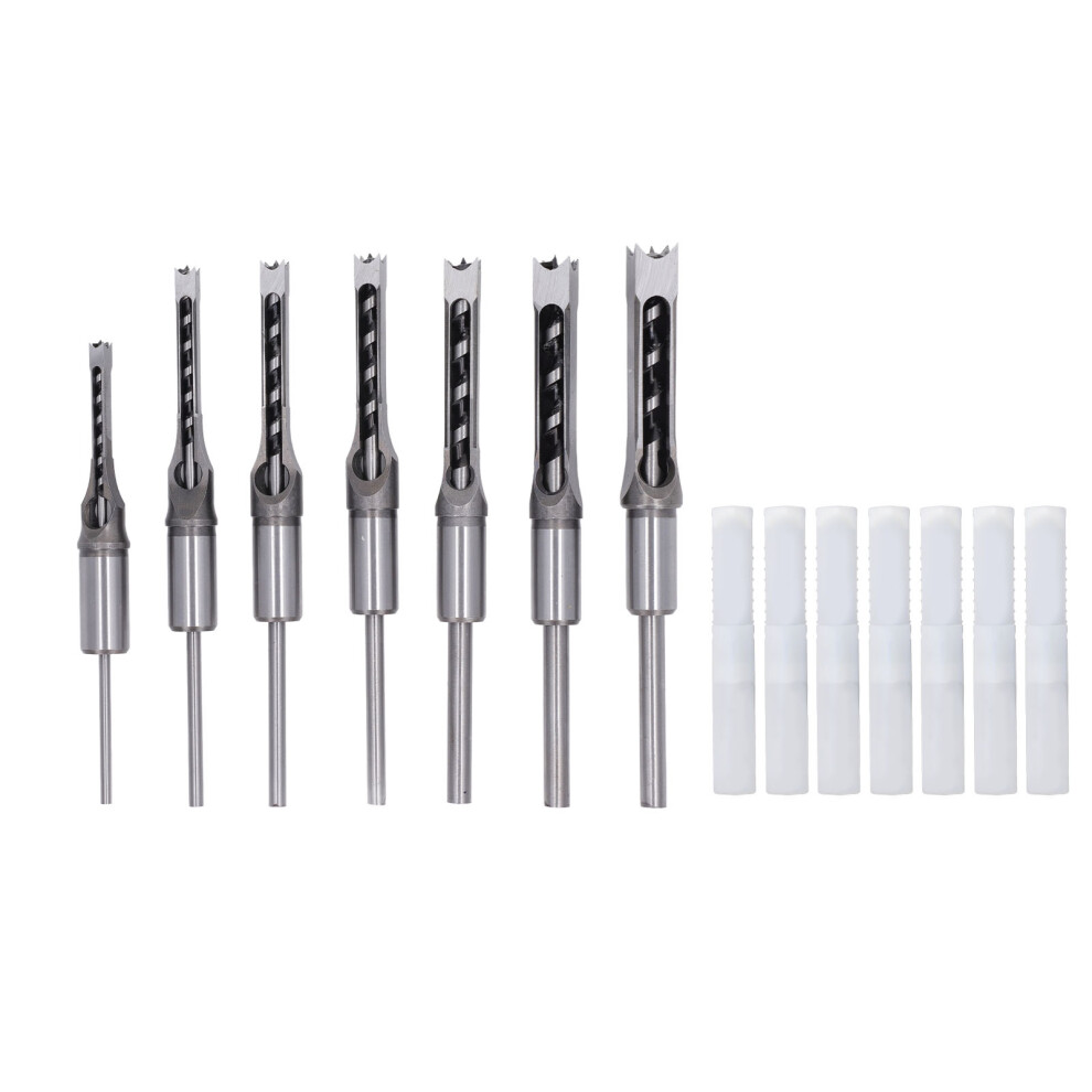 7 Pcs Woodworking Square Drill Bits 1/4in 5/16in