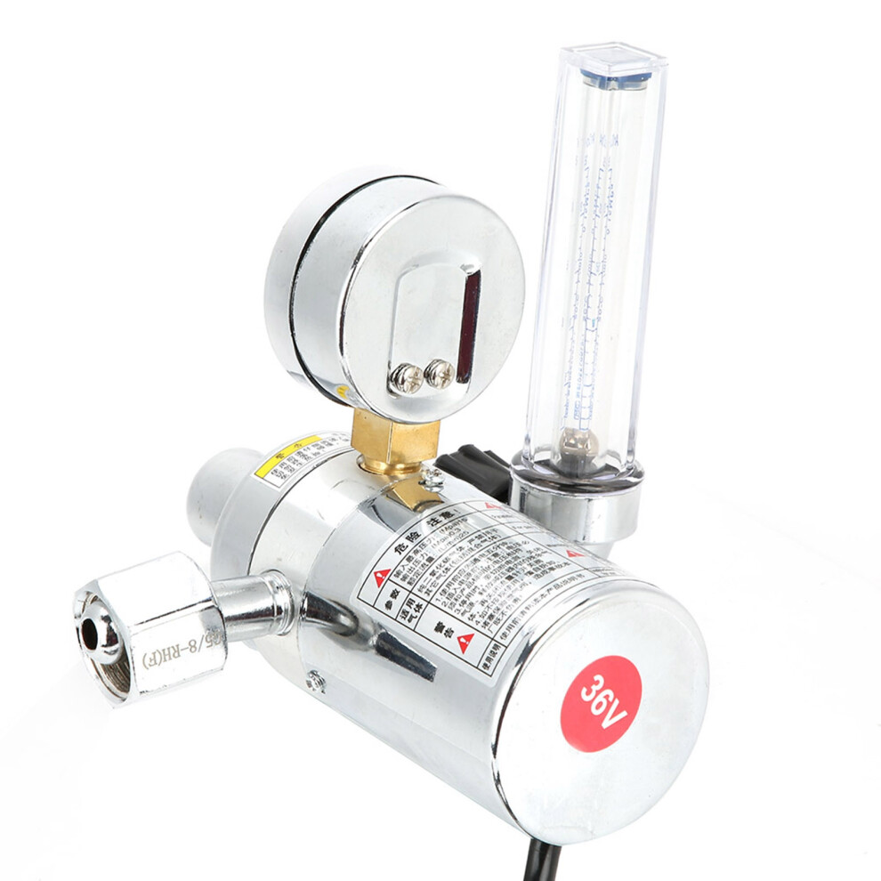 36V Co2 Regulator Gauge For Welding, High Pressure & Flow Meter 5021341419318