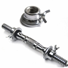 25 mm Dumbbell Handles with Clamps, 35 cm Weightlifting Bars for Home Gym Fitness Workouts