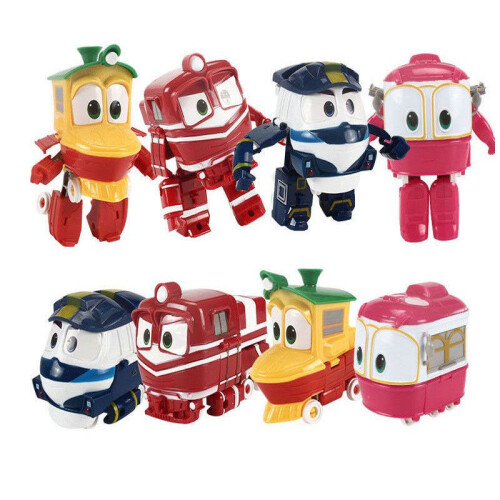 (Red)Robot Trains Rt Kay Transformateur Train Transformant Figurine Animation Coréenne Jouet 2