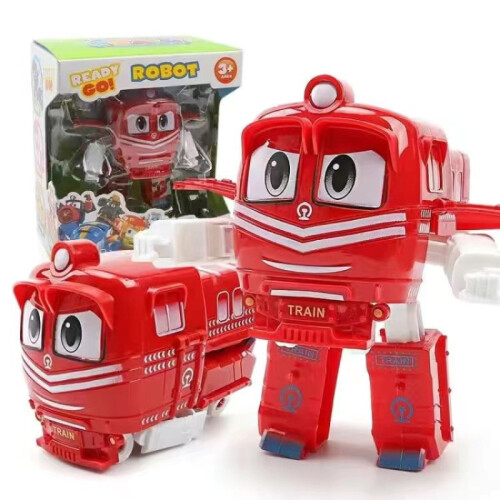 (Red)Robot Trains Rt Kay Transformateur Train Transformant Figurine Animation Coréenne Jouet