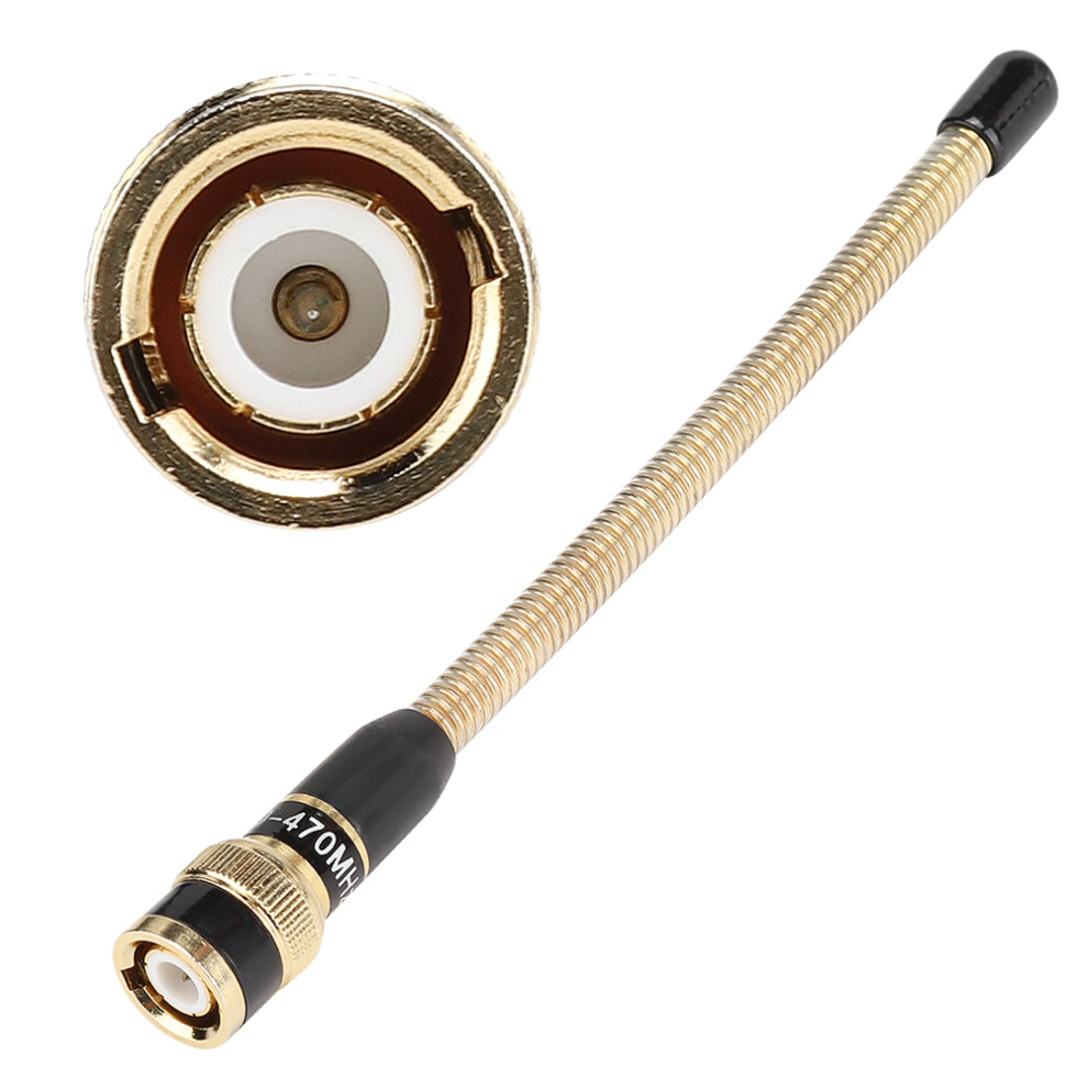 16Cm Spring Bnc Antenna For Uhf Ham Radio 50W 3Dbi Golden 5011341421862