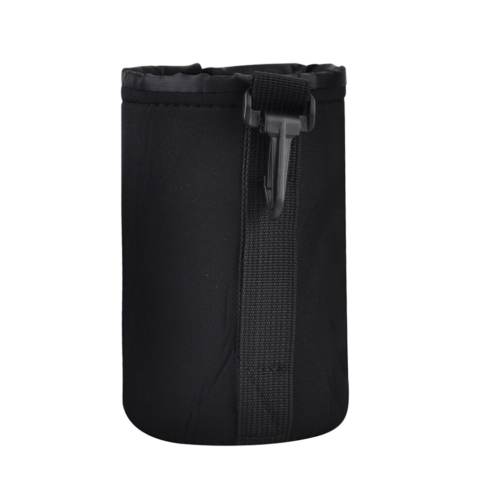 4Pcs Camera Lens Protective Cases Set - 4 Sizes, Shockproof, Black 4981341422040
